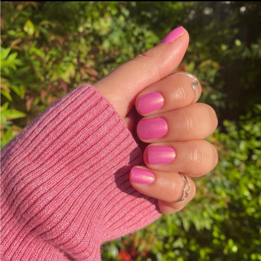 *Retired* Color Street: Strawberry Sunrise (Pedicure) | Pink Barbie Shimmer